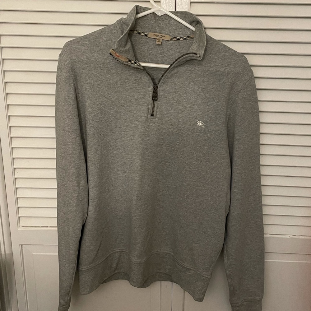 Grey Burberry zip up